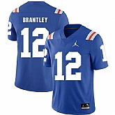 Florida Gators 12 John Brantley Blue Throwback College Football Jersey Dzhi,baseball caps,new era cap wholesale,wholesale hats